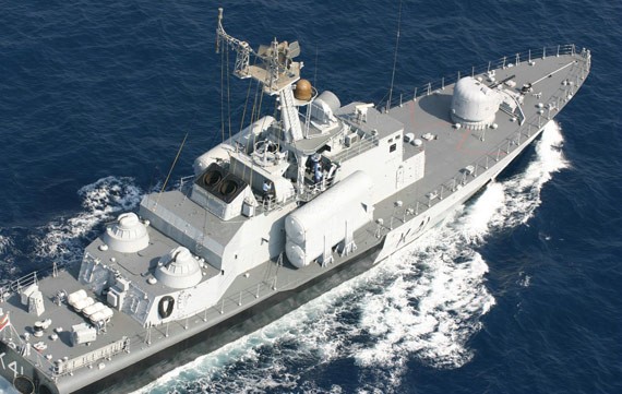 Tàu tên lửa lớp Tarantul của Hải quân Ấn Độ, do Nga chế tạo.